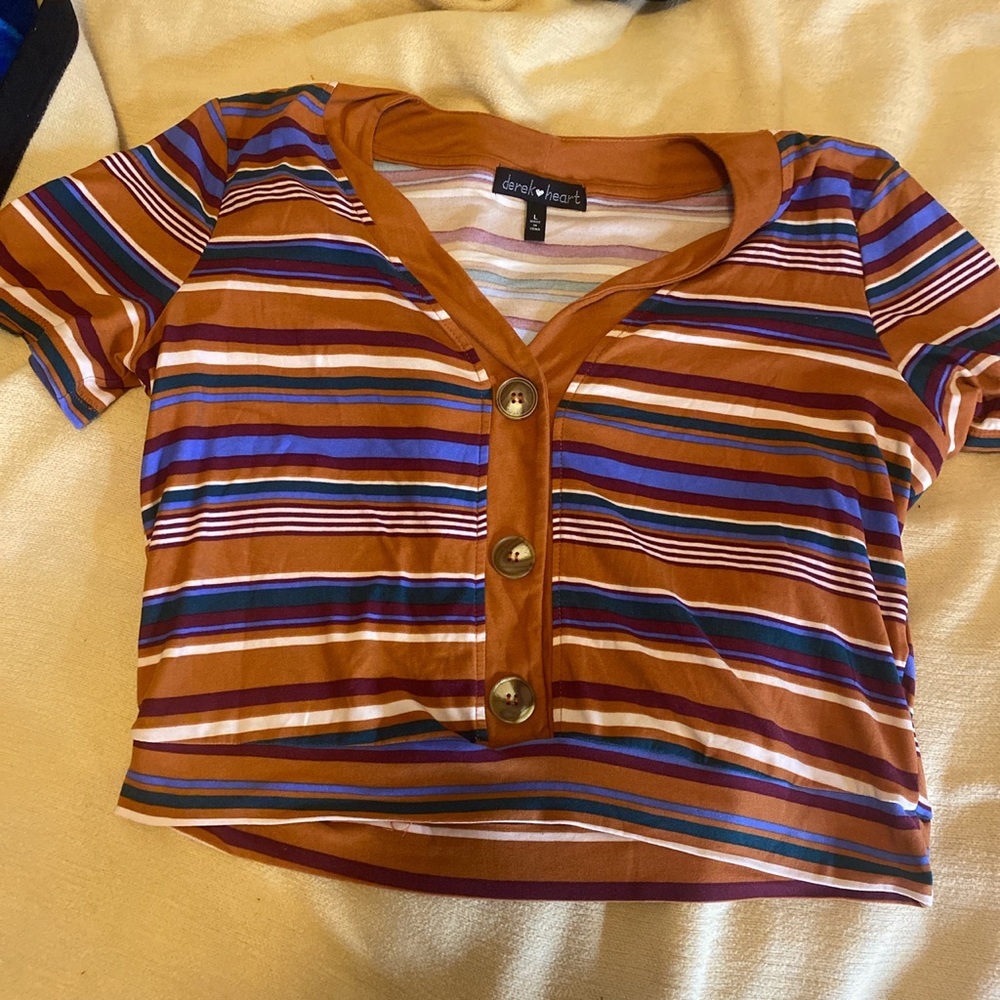 Faux Button Down Shirt